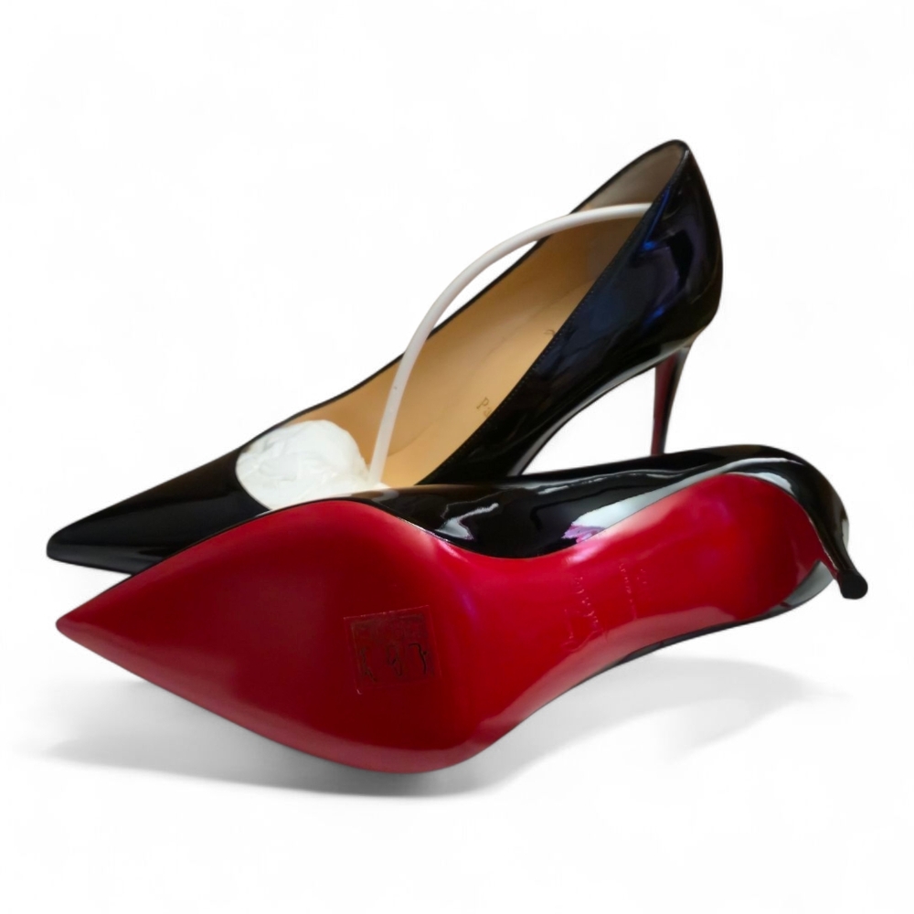 Christian Louboutin Black Heels with Red Soles. Comes With. Box And Dusbags
